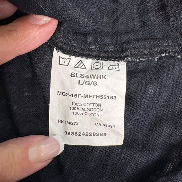 Riders By Lee Striped Button Up Shirt Womens Size Large Long Sleeve Cotton Comfy - Picture 7 of 9